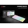 Klaviatūra mechaninė belaidė SAVIO PHENIX Baltas Gateron Geltona, Pudding