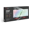 Klaviatūra mechaninė belaidė SAVIO PHENIX Baltas Gateron Geltona, Pudding