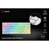 Klaviatūra mechaninė belaidė SAVIO PHENIX Baltas Gateron Geltona, Pudding