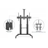 Laikiklis Digitus Skaitmenas | Kita | 70-120 " | Maksimalus svoris (keliamoji galia) 140 kg | Juodas