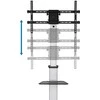 Laikiklis LOGILINK BP0163 TV Monitorius vežimėlis 37-86 colių aukštis reguliuojamas 50 kg max