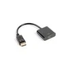LANBERG AD-0009-BK adapteris Displayport M ->HDMI F 10cm