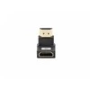 ADAPTER HDMI(M)->HDMI(F) 8K KAMPINIS DÓŁ ALUMINIUM Sidabrinis LANBERG