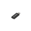 LANBERG AD-UC-UM-01 adapteris USB TYPE-C F -MICRO-B M 2.0 Juodas
