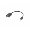 LANBERG adapter USB-C M USB-A F 2.0 0.15m OTG juodas
