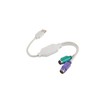 LANBERG AD-0025-W adapter USB->PS/2 x2 baltas
