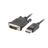 LANBERG CA-DPDV-10CU-0018-BK kabelis DisplayPort M V1.2->DVI-D M 24+1 1.8m Juodas DUAL LINK