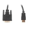 LANBERG CA-HDDV-20CU-0030-BK kabelis HDMI -> DVI-D 24+1 M/M Dual Link 4K 30Hz. juodas 3m