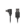 LANBERG CA-USBM-13CC-0018-BK laidas USB Micro-B M ->A M 2.0 kairysis / dešinysis kampas Easy-USB 1,8 m Juodas