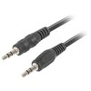 LANBERG CA-MJMJ-10CC-0012-BK stereo kabelis Mini Jack M -> Mini Jack M 1.2m