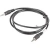 LANBERG CA-MJMJ-10CC-0012-BK stereo kabelis Mini Jack M -> Mini Jack M 1.2m