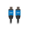 LANBERG CA-HDMI-20CU-0010-BL kabelis HDMI M/M V2.0 1M Juodas Premium