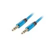 LANBERG CA-MJMJ-10CU-0020-BL Premium Cable Audio Mini lizdas, 3,5 mm 3 kontaktų. 2 m į pietus