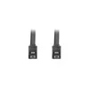 LANBERG CA-SASA-14CU-0030-BK cable SATA DATA II 6GB/S F/F 30cm METAL CLIPS Juodas