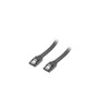 LANBERG CA-SASA-14CU-0070-BK laidas SATA DATA II 6GB/S F/F 70cm METAL CLIPS Juodas