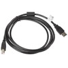 LANBERG CA-USBA-11CC-0018-BK laidas USB 2.0 AM-BM su feritu 1.8m juodas
