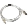LANBERG CA-USBA-12CC-0018-TR kabelis USB 2.0 AM-BM skaidrus 1,8 m