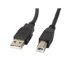 LANBERG CA-USBA-11CC-0050-BK laidas USB 2.0 AM-BM su feritu 5m juodas
