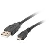 LANBERG CA-USBM-10CC-0003-BK cable USB 2.0 micro AM-MBM5P 30cm juodas