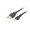 LANBERG CA-USBM-10CC-0010-BK cable USB 2.0 micro AM-MBM5P 1m juodas