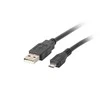 LANBERG CA-USBM-10CC-0010-BK cable USB 2.0 micro AM-MBM5P 1m juodas