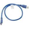 LANBERG CA-US3M-10CC-0005-B kabelis USB 3.0 Micro AM-MBM5P 50cm