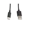 LANBERG CA-USBO-10CC-0010-BK kabelis USB 2.0 Type-C M -AM 1m juodas