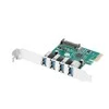 LANBERG išplėtimo plokštė PCI Express > 4 x USB 3.1 GEN1 + žemo profilio laikiklis