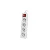 LANBERG PS1-04E-0150-W 1.5M Baltas LANTERGE CURVE 4X 230V PL WITH CIRCUIT BREAKER FULL COPPER