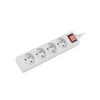 LANBERG PS1-04E-0150-W 1.5M Baltas LANTERGE CURVE 4X 230V PL WITH CIRCUIT BREAKER FULL COPPER