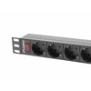 LANBERG maitinimo paskirstymo blokas PDU 19 1U 16A 9 schuko 3m juodas