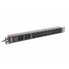 LANBERG maitinimo paskirstymo blokas PDU 19 1U 16A 2x C19 8x IEC C13 lizdai 2m juodas C20