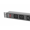 LANBERG maitinimo paskirstymo blokas PDU 19 1U 16A 2x C19 8x IEC C13 lizdai 2m juodas C20