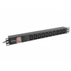 LANBERG PDU-10I-0200-IEC-BK PDU 1U 10A 10 lizdai IEC C13 2m Juodas