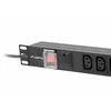LANBERG PDU-10I-0200-IEC-BK PDU 1U 10A 10 lizdai IEC C13 2m Juodas