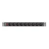 LANBERG PDU-09E-0300-BK PDU 1U 16A 9 sockets uni-schuko 3m Juodas