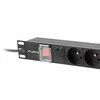 LANBERG PDU-07E-0200-IEC-BK PDU 1U 10A 7 sockets French 2m Juodas