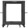 Lanberg Open Rack 12U 600x600-1100 reguliuojamas juoda