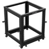 Lanberg Open Rack 12U 600x600-1100 reguliuojamas juoda