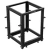 Lanberg Open Rack 15U 600x600-1100 reguliuojamas juoda