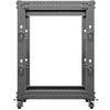 Lanberg Open Rack 15U 600x600-1100 reguliuojamas juoda