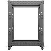 Lanberg Open Rack 15U 600x600-1100 reguliuojamas juoda