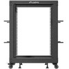 Lanberg Open Rack 15U 600x600-1100 reguliuojamas juoda