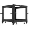 Lanberg Open Rack 9U 600x600-1100 reguliuojamas juoda