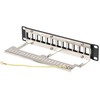Lanberg Patch skydelis pusty 12 port 1U 10" FTPczarny