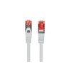 LANBERG Patchcord kat.6 FTP LSZH CU 1m pilkas Fluke praėjo