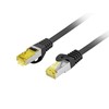 PATCHCORD KAT.6A S/FTP LSZH CU 1,5M JUODA FLUKE PASSED LANBERG