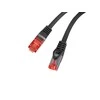 LANBERG Patchcord cat.6 FTP LSZH CU 0.25m juodas Fluke praėjo