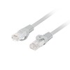 LANBERG Patchcord kat.6 UTP LSZH CU 0.5m pilkas Fluke pravaziavo