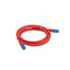 LANBERG patchcord kat.6A FTP LSZH CCA 15m raudona